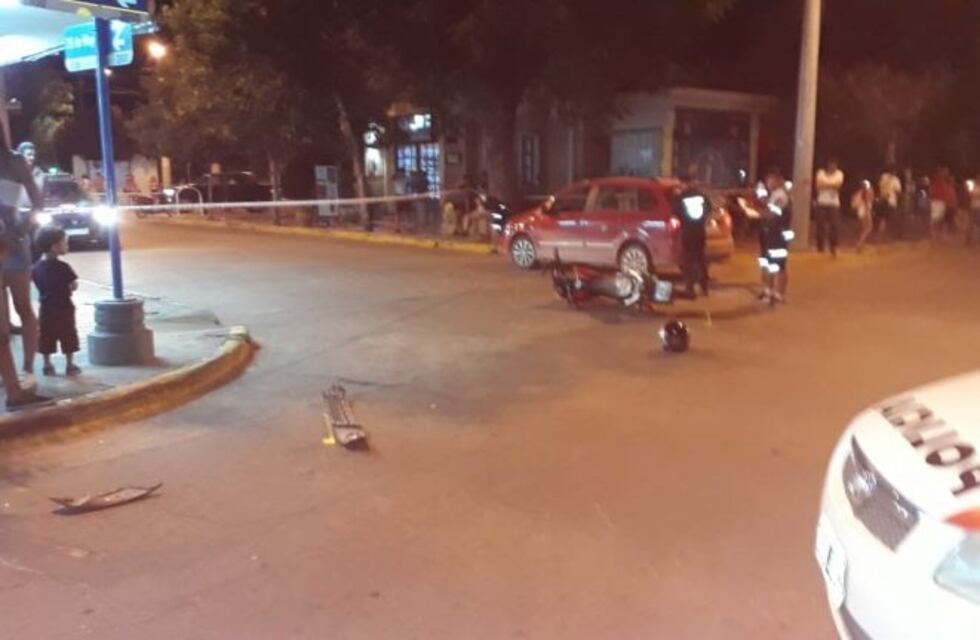 Mina Clavero: Conductor de moto con fractura por accidente