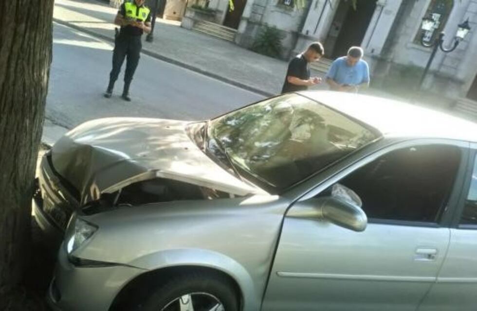 Un joven de 28 años choco contra un árbol y le encontraron marihuana