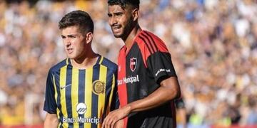 Joaquín Varela Moreno, defendiendo los colores de Newell´s en el clásico rosarino\u002E El jugador nacido en Catamarca será parte del plantel de Godoy Cruz\u002E