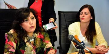 Alejandra Martín y Érica Méndez, del Tribunal de Cuentas Municipal de San Luis\u002E