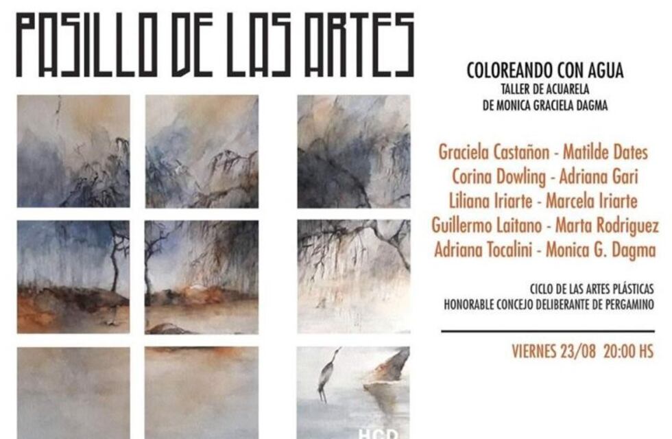 Coloreando con Agua en el Pasillo de las Artes del HCD