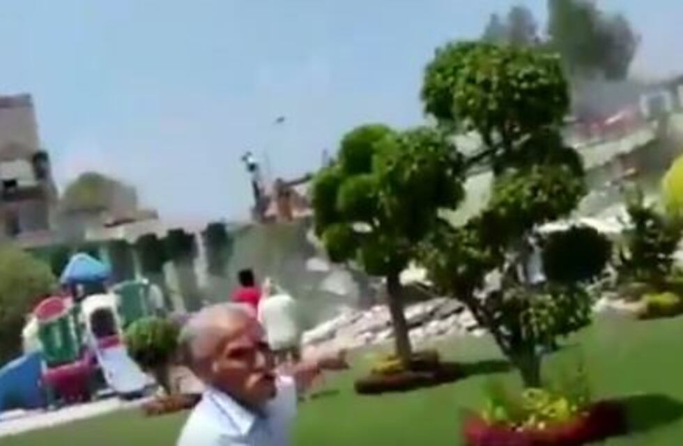 Así se derrumbó el Colegio Rébsamen durante el feroz terremoto que sacudió a México