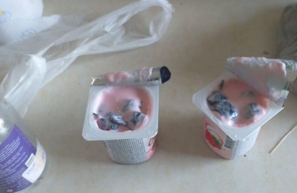 Insólito: intentó ingresar droga oculta en potes de yogur a una comisaría