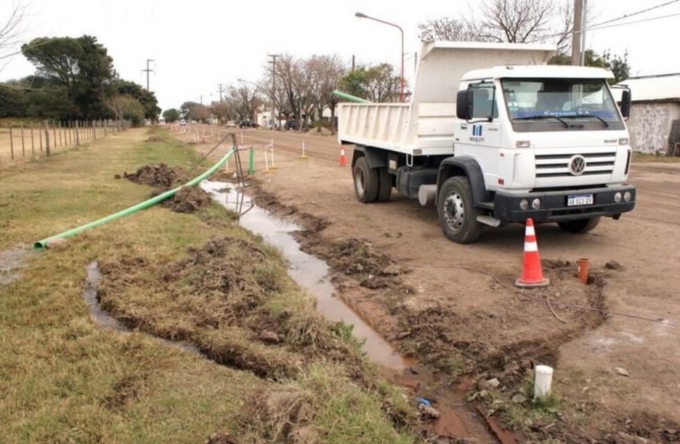 Continúa la obra de cloacas en el sector sur de Arroyito