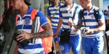 Godoy Cruz viaju00f3 a Buenos Aires con 28 jugadores y tendru00e1 tres amistosos.