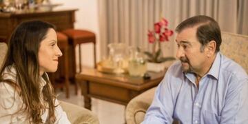 Miguel Isa junto a su flamante compañera de fórmula\u002E (Twitter Miguel Isa)