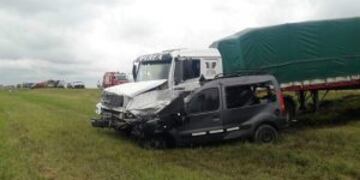 Tras en choque en la Ruta 34 hubo cinco muertos.