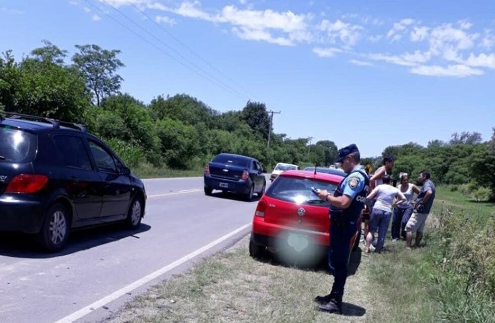 Accidente de tránsito sin heridos en la Ruta 5