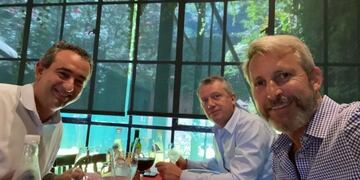 Sorpresivo encuentro entre Javkin, Frigerio y Monzó (La Capital)