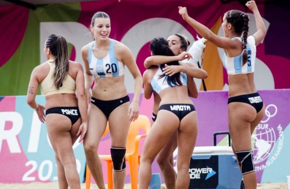 La sensualidad de las Kamikazes del handball en los Juegos Suramericanos de Playa