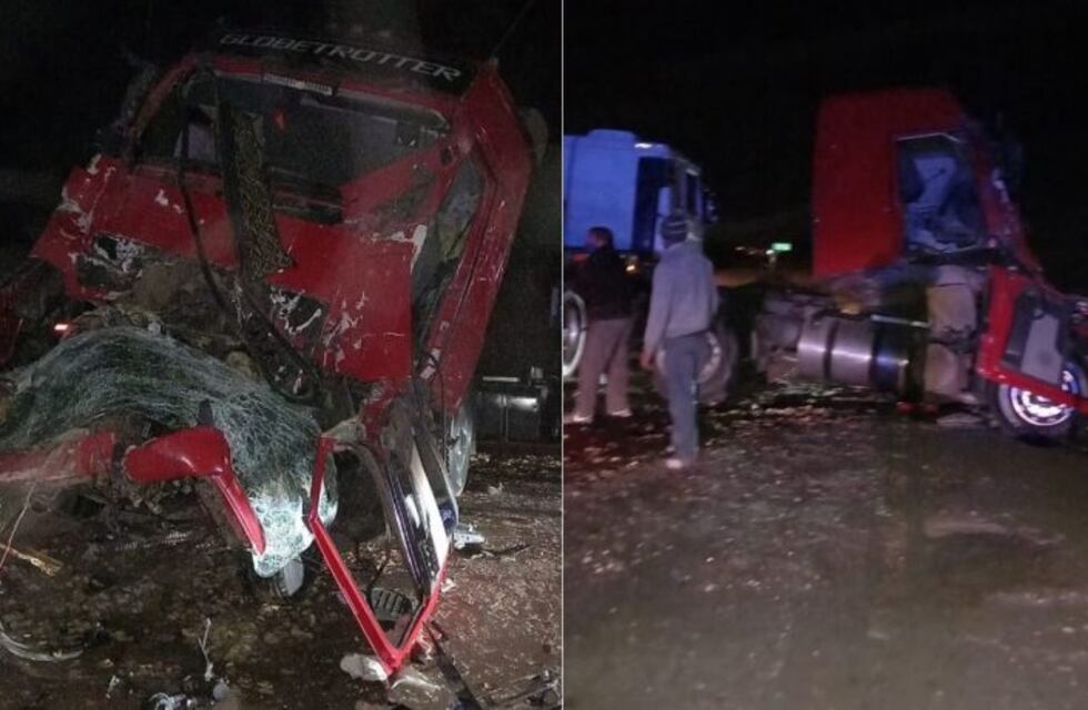 Un aparatoso accidente entre dos camiones complicó el tránsito en Ruta 7