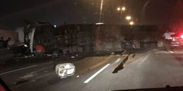 Dos heridos en un choque múltiple en Panamericana, altura Don Torcuato\u002E