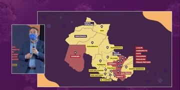 El COE Jujuy presentó el mapa actualizado