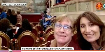 Silvia pide ver a su madre internada en terapia intensiva en Carlos Paz\u002E (Foto: captura de pantalla / ElDoce\u002Etv)\u002E