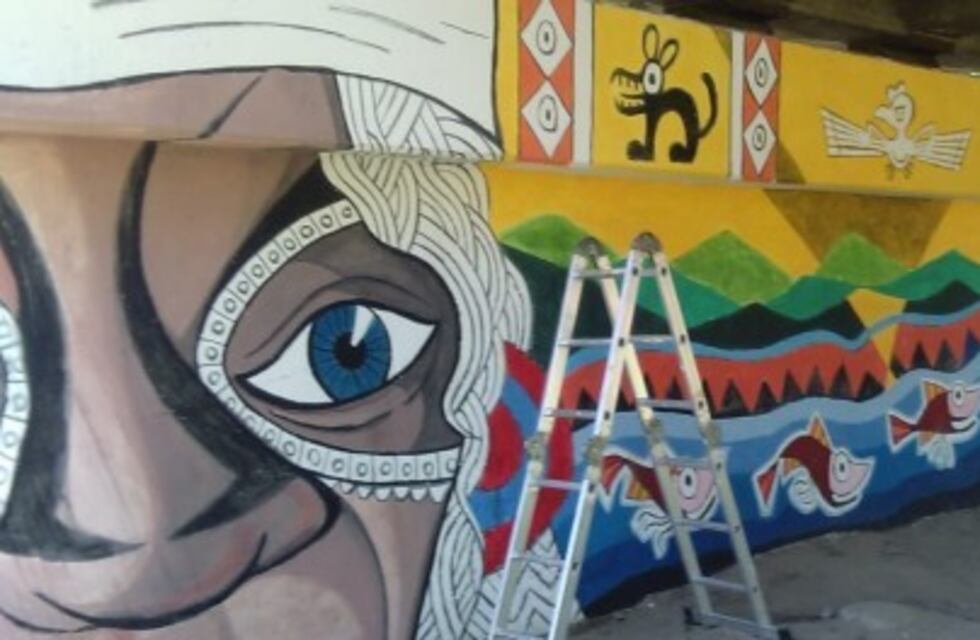 Anisacate convoca a la gente para terminar el gran mural del puente