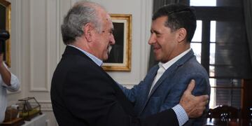 Oscar Parilli visitó al gobernador Casas