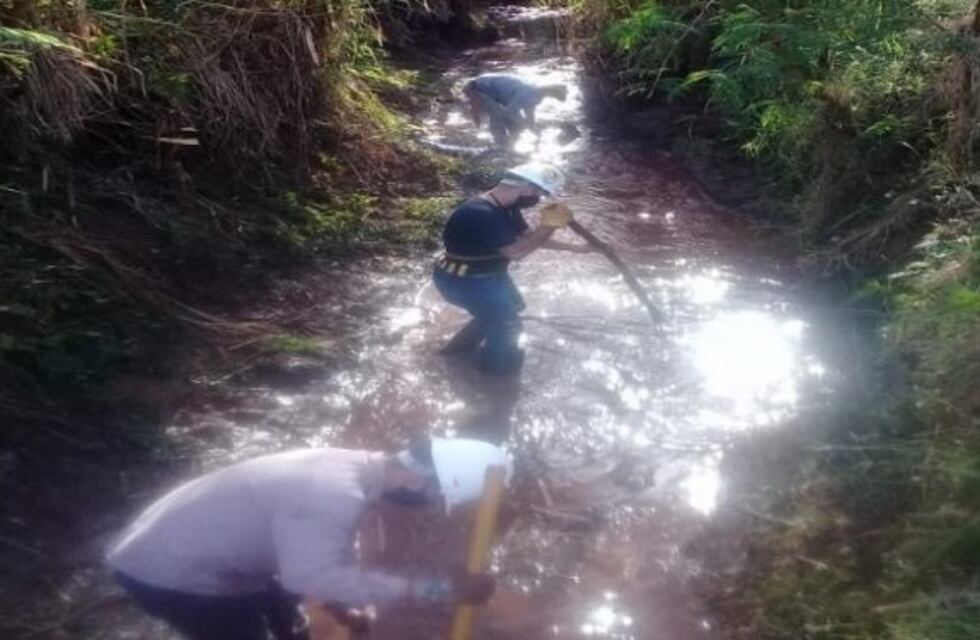 Ya se realizó un 75% de los trabajos de saneamiento y ensanchamiento del arroyo Elena