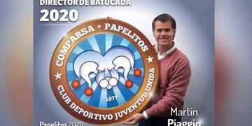 Intendente Martin Piaggio\nCrédito: Comparsa Papelitos