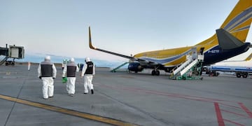 El vuelo estuvo unas horas en Iguazú en una escala técnica\u002E