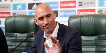 El presidente de la Federación Española de Fútbol, Luis Rubiales.