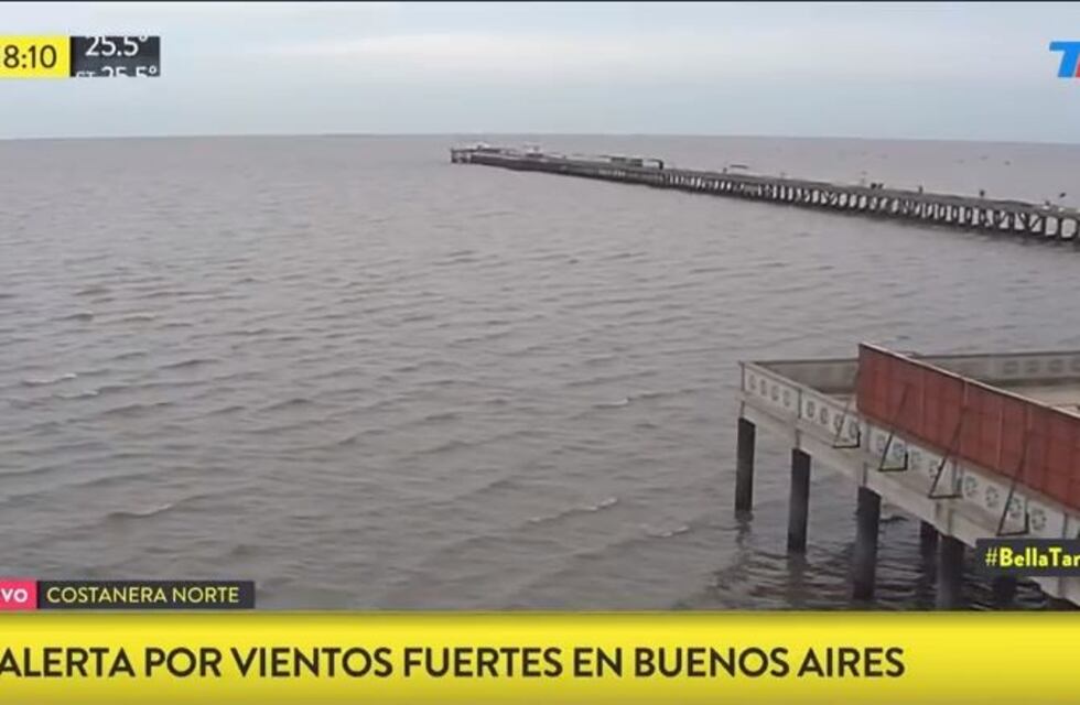 Alerta por fuertes vientos en Buenos Aires