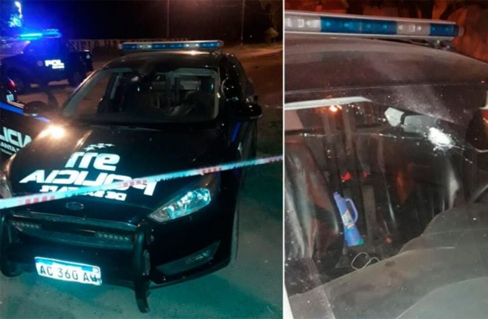 Balearon un patrullero y un policía resultó herido