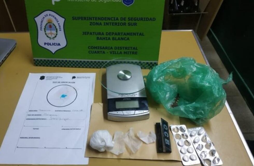 Bahía Blanca: fueron detenidos por violar la cuarentena y tenían droga