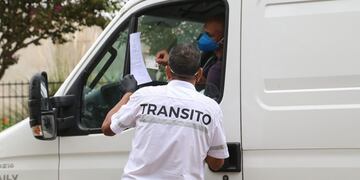 En la comuna ubicada sobre la Ruta Nacional 33 se realizan controles de tránsito para verificar permisos de circulación\u002E (FB / Comuna de Zavalla)