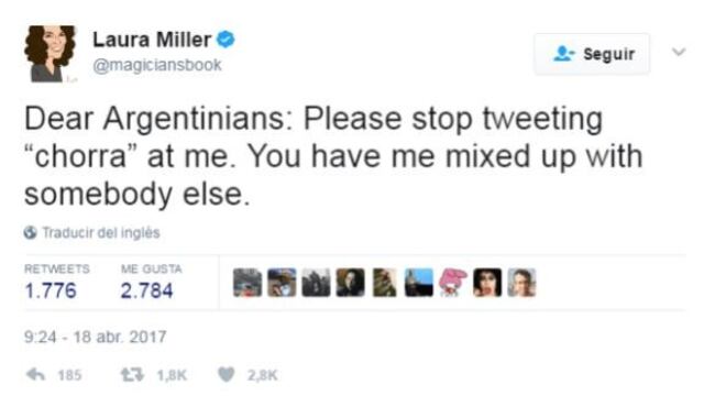 La falsa Laura Miller.