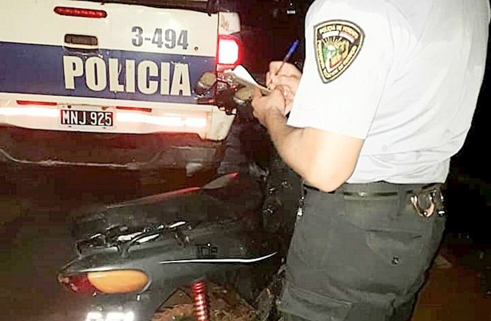 Ladrón fue capturado cuando intentaba huir en una moto robada