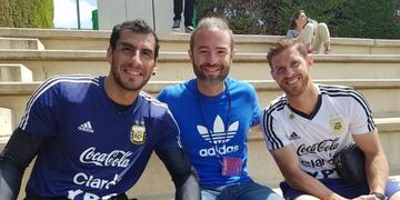 El arquero Wilfredo Caballero fue uno de los mundialistas retratados por el aspirante a entrenador\u002E (@matifdt)