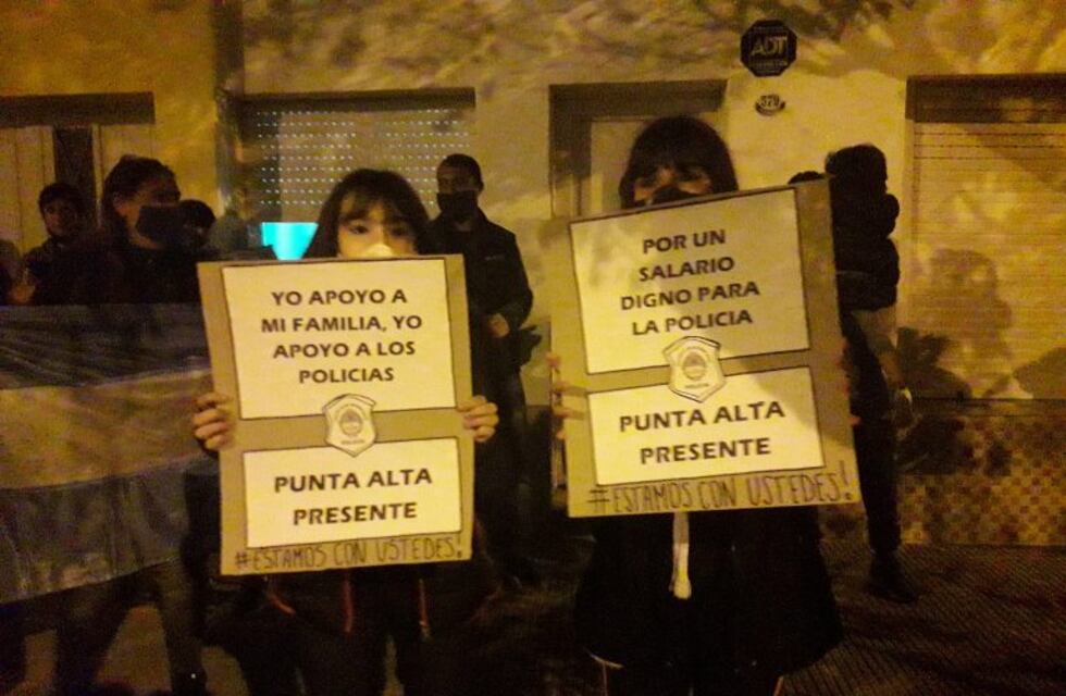 El reclamo policial se hizo sentir nuevamente en Punta Alta