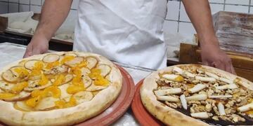 Pizzas con sabores agridulces, y de Córdoba, combinando peras, mandarinas y nueces\u002E Para lucirse\u002E