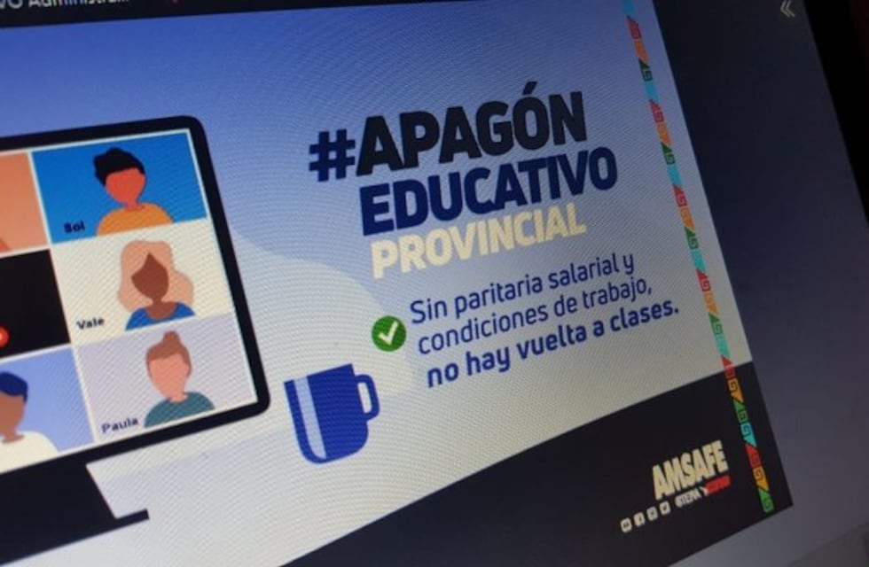 Total acatamiento al "apagón educativo virtual" organizado por los docentes santafesinos