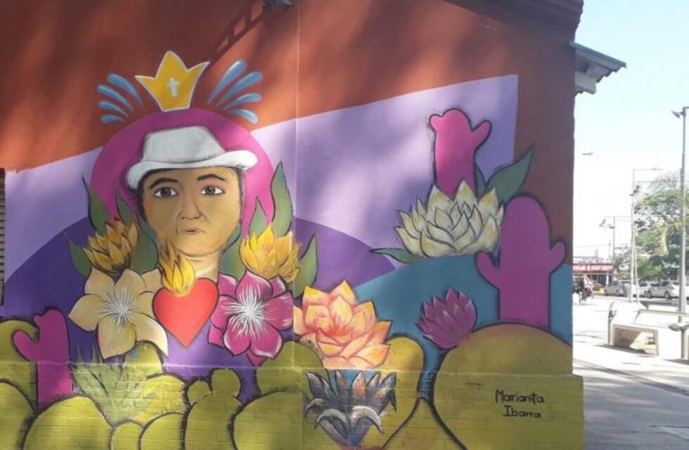 En Las Termas realizaron un mural del Niño Armando
