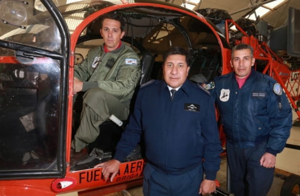 Un escuadrón mendocino "rescató" al helicóptero accidentado en Catamarca