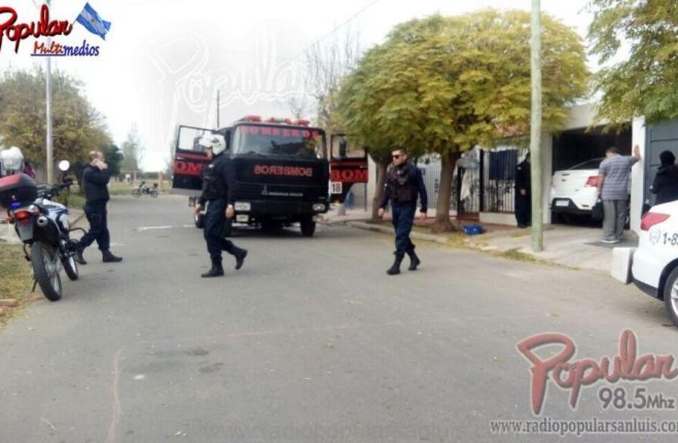 Se incendió una casa en un barrio de San Luis
