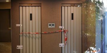 Ascensores del edificio donde murió Zoe Ulrich (Web)