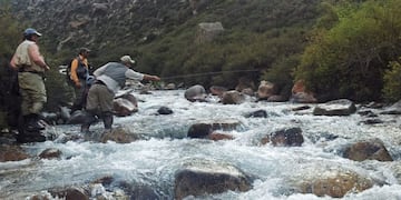 Pesca en el Manzano Histórico, Mendoza\u002E