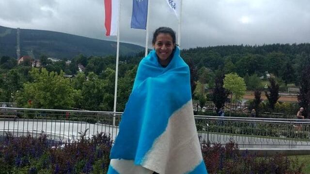 María de los Ángeles Pereyra en el Mundial de Polonia