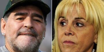 Diego Maradona y Claudia Villafañe