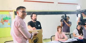 Roberto González Espíndola votó en la Mitre\u002E