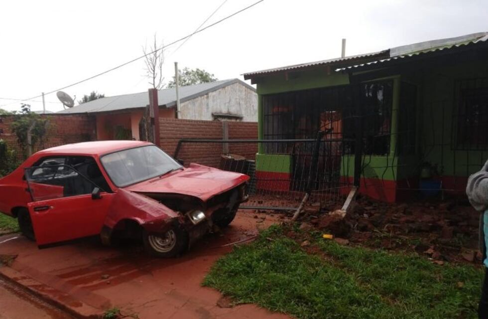 Conductor chocó contra una casa al intentar esquivar un perro