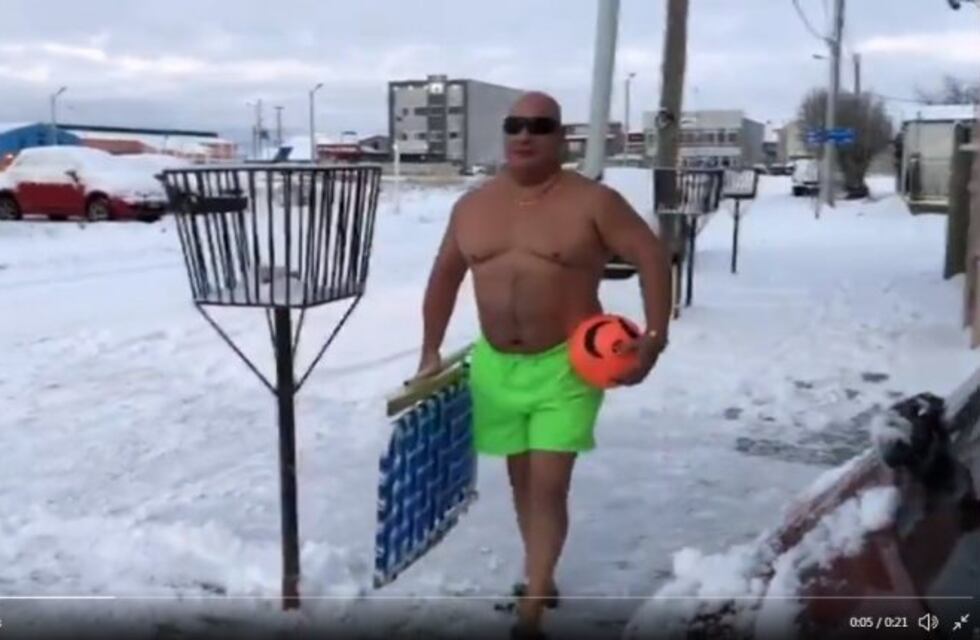 Un vecino con humor derritió el hielo