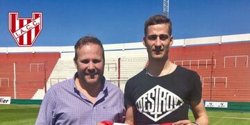 El presidente Gastón Defagot le da la bienvenida, y la albirroja, al espigado Bailone\u002E