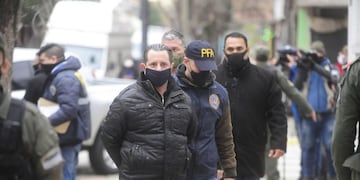 Los detenidos por la causa de espionaje ilegal durante el Gobierno de Mauricio Macri continúan prestando declaración ante el juez Fernando Villena, en el juzgado de Lomas de Zamora, este jueves 2 de julio de 2020\u002E (Federico López Claro)