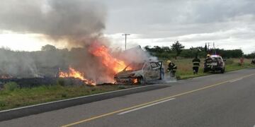 El vehículo era ocupado por dos personas\u002E