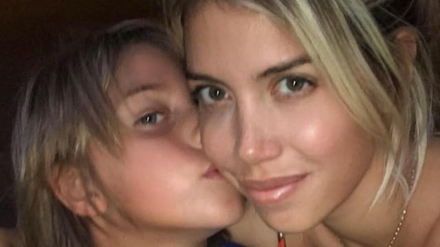 Wanda Nara y Valentino López (Foto: Instagram)