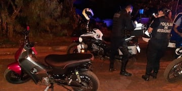 Las motos fueron secuestradas por la Policía de Misiones\u002E
