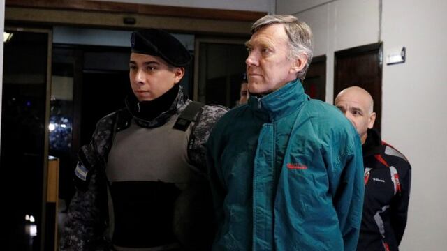 AME4042\u002E MENDOZA (ARGENTINA), 05/08/2019\u002E- El sacerdote Horacio Hugo Corbacho Blanck asiste este lunes al juicio oral en su contra por el caso de abusos sexuales y torturas a niños con problemas de audición en el Instituto Próvolo ubicado en Luján de Cuyo, Mendoza (Argentina)\u002E Los sacerdotes acusados, Horacio Hugo Corbacho Blanck y Nicola Corradi, y el exempleado del instituto y también acusado, Armando Ramón Gómez Bravo, asistieron a la audiencia\u002E EFE/Diego Parés